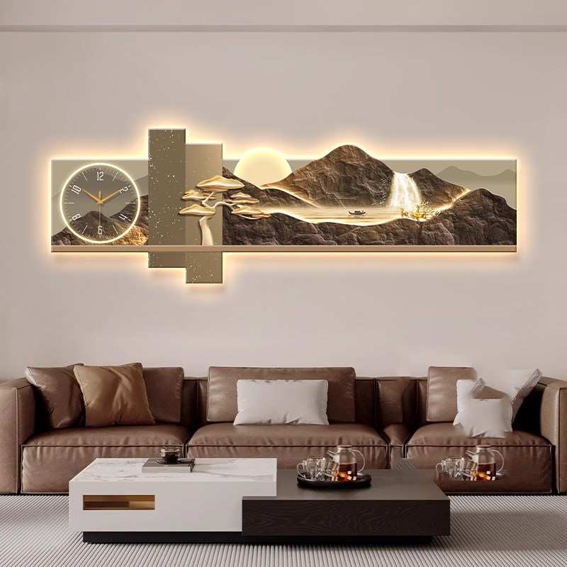 Luxury Lifestyle Aesthetic - Relógio de Parede de Luxo Moderno