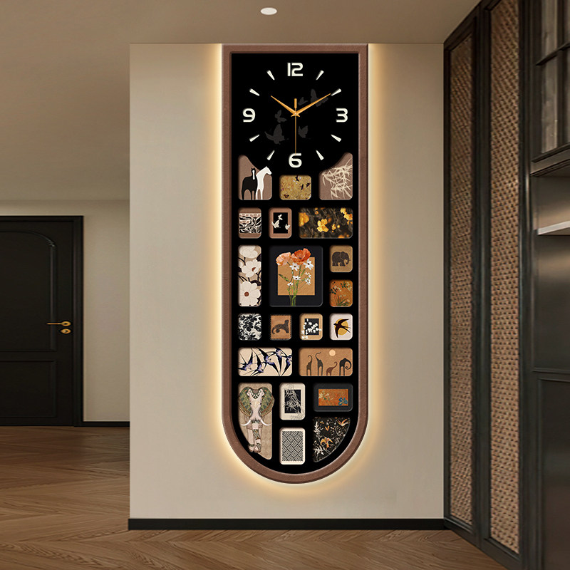 Luxury Lifestyle Aesthetic - Relógio de Parede Vertical de Segurança,