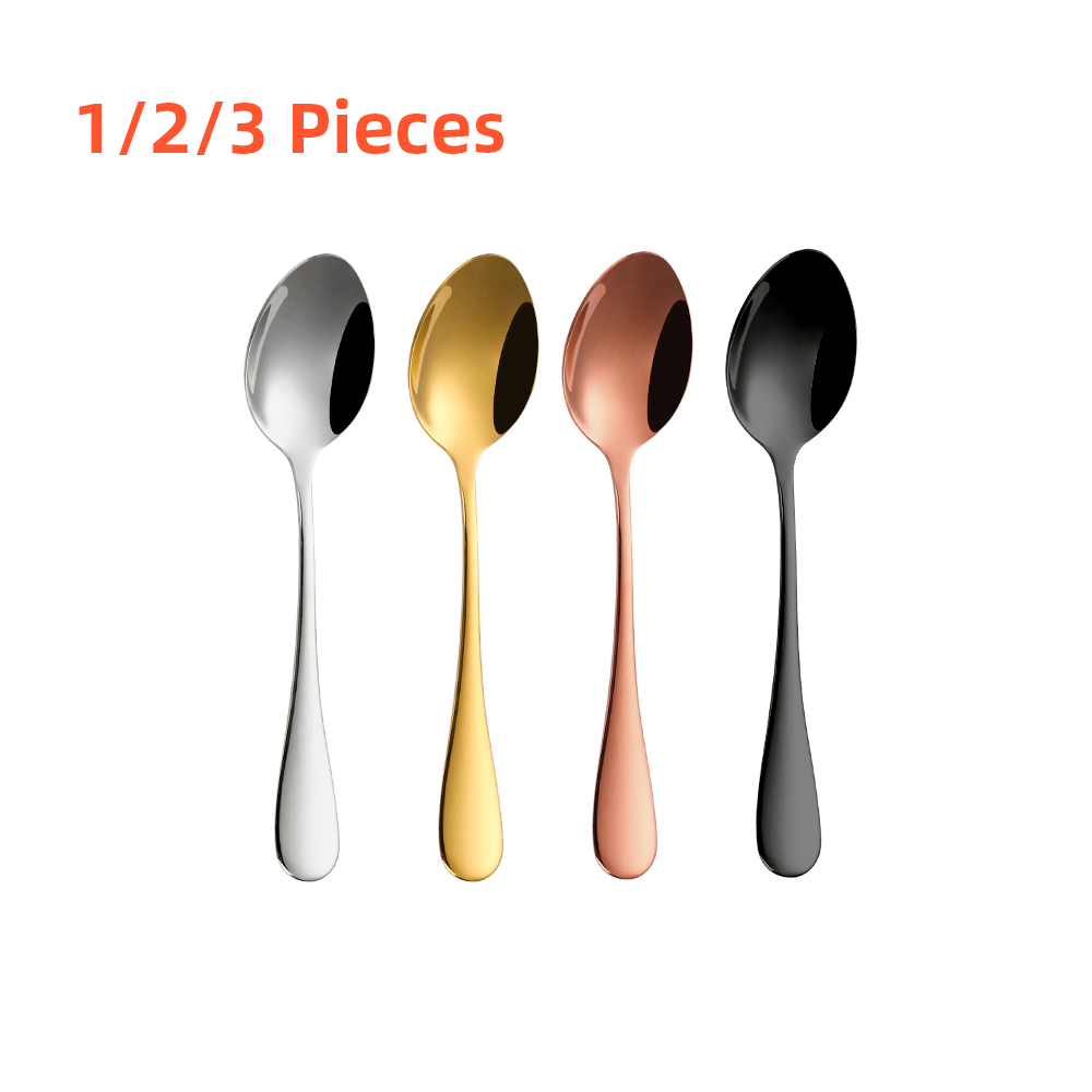 Gold Plated Cutlery - 1/2/3 peças colheres de chá de