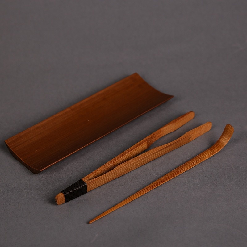 Bamboo Cutlery Set - 3/4/5 pçs bambu carbonizado conjunto de