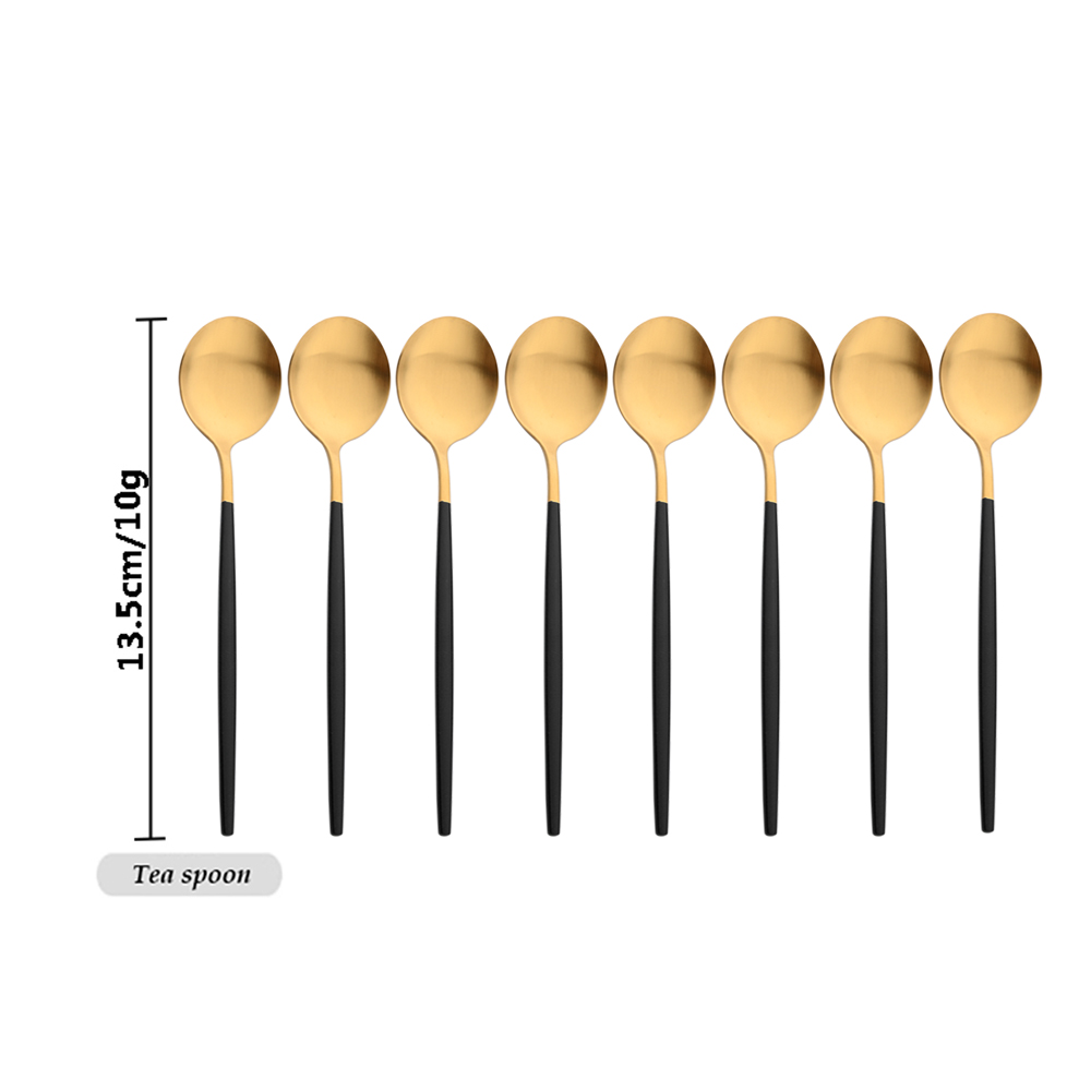 Gold Plated Cutlery - Drmfiy conjunto de talheres de café