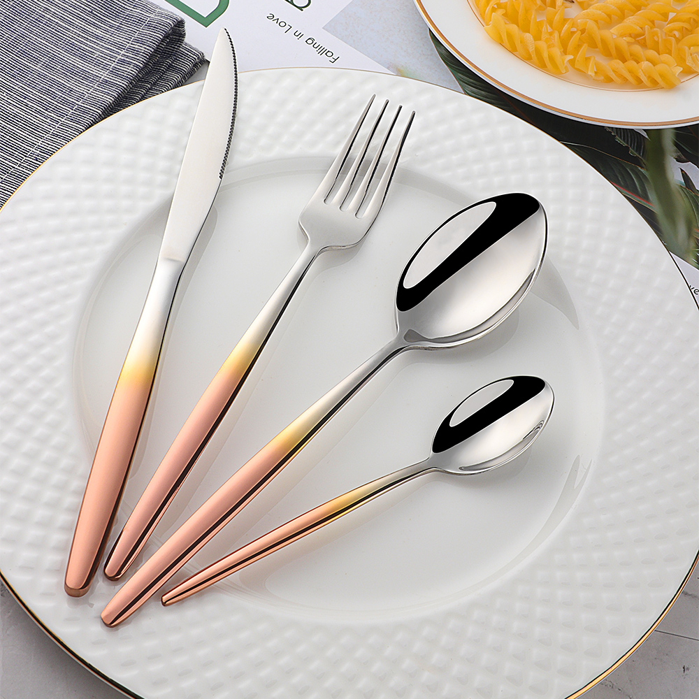 Conjunto de talheres de arco-í - Gold Plated Cutlery avaliação e preço