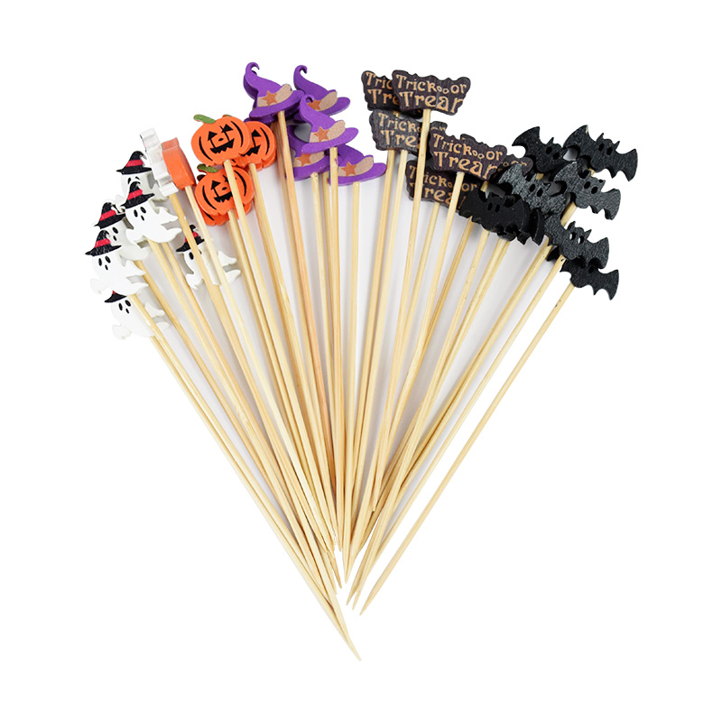 50/100 pçs festa de halloween  - Bamboo Cutlery Set avaliação e preço