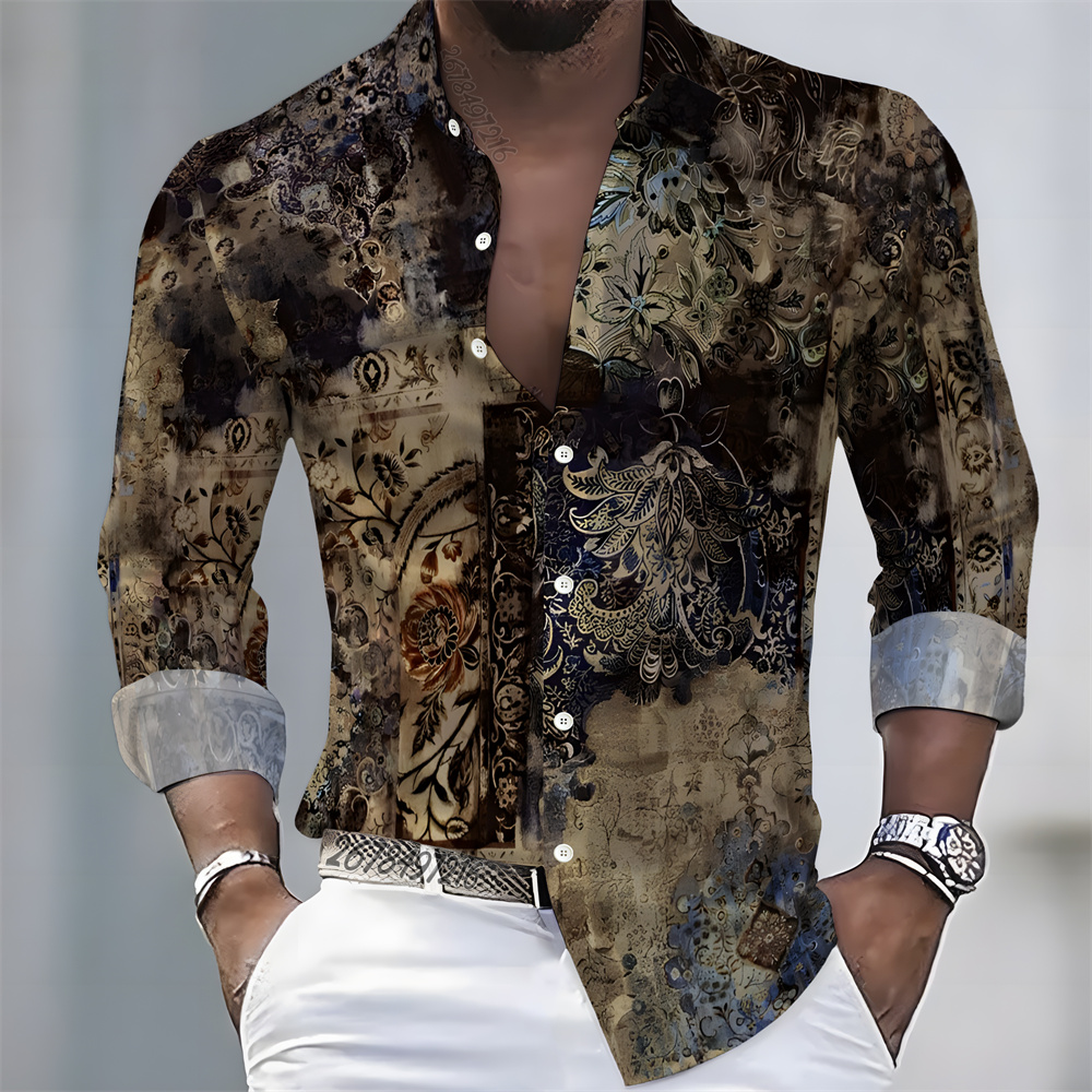 Camisa masculina de manga comp - Luxury Lifestyle Men avaliação e preço