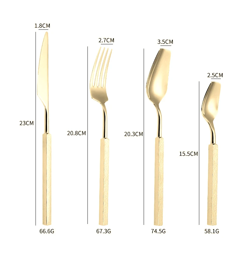 Conjunto de Talheres de Luxo 4 - Gold Plated Cutlery avaliação e preço