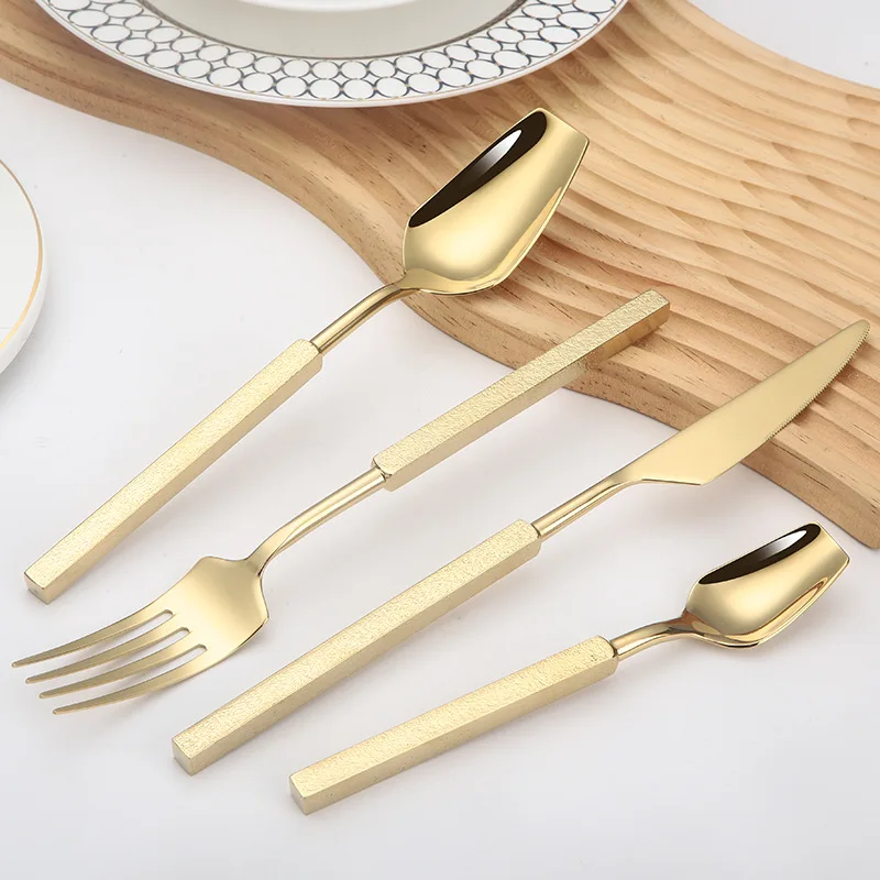 Conjunto de Talheres de Luxo 4 - Gold Plated Cutlery avaliação e preço