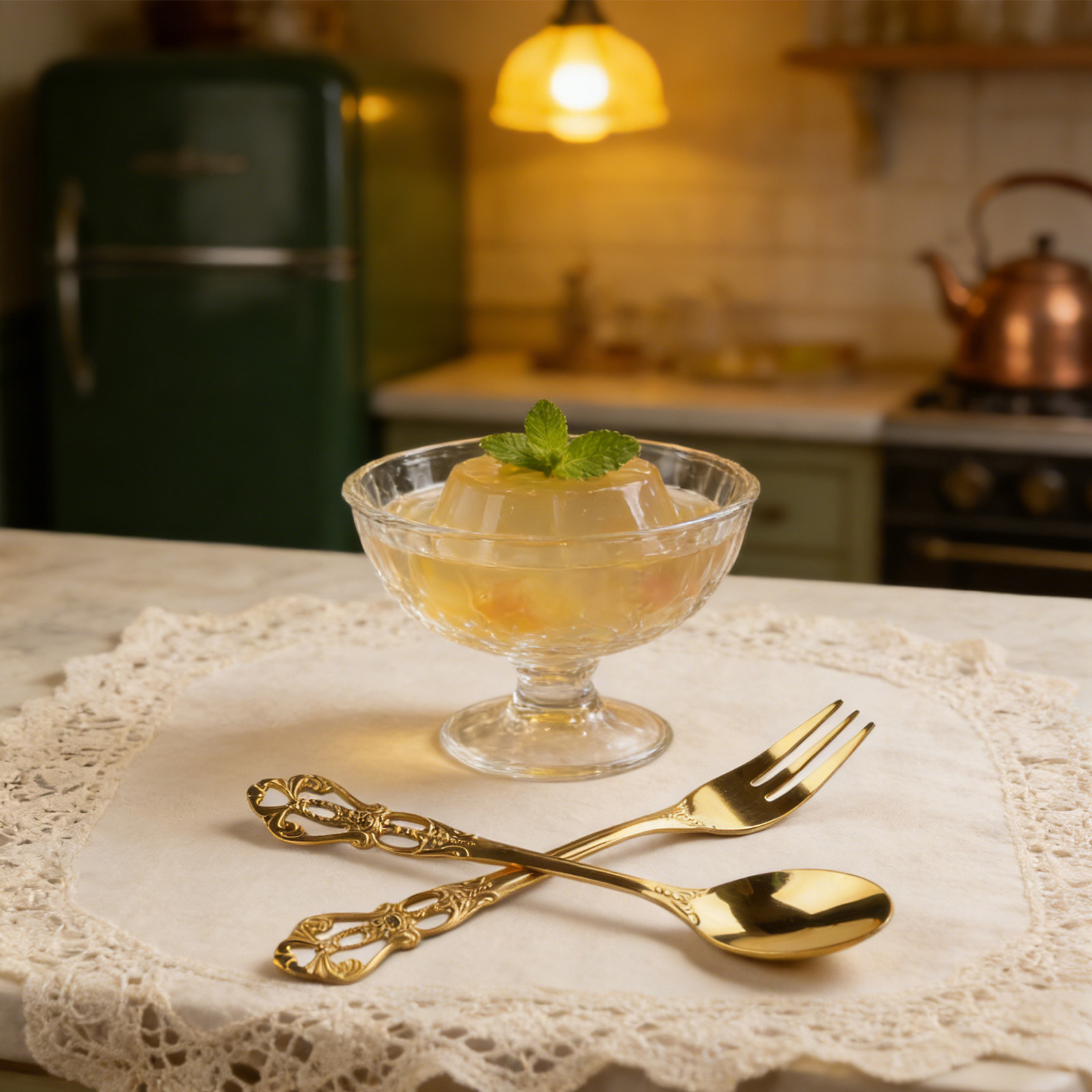 1 Par de Talheres Vintage Dour - Gold Plated Cutlery avaliação e preço