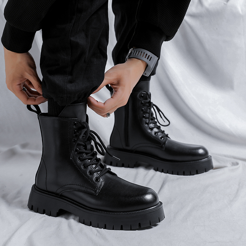 Botas de Couro Genuíno de Luxo - Luxury Lifestyle Men avaliação e preço