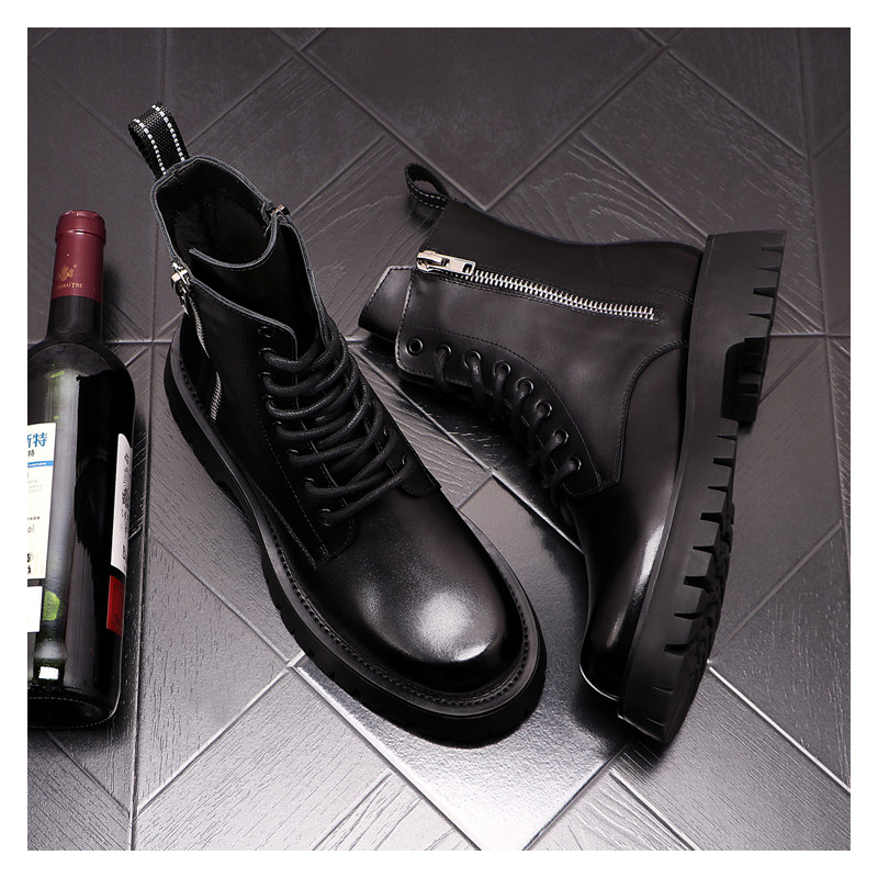 Botas de Couro Genuíno de Luxo - Luxury Lifestyle Men avaliação e preço
