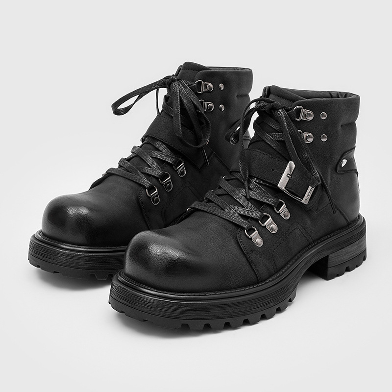 Marca masculina botas de couro - Luxury Lifestyle Men avaliação e preço