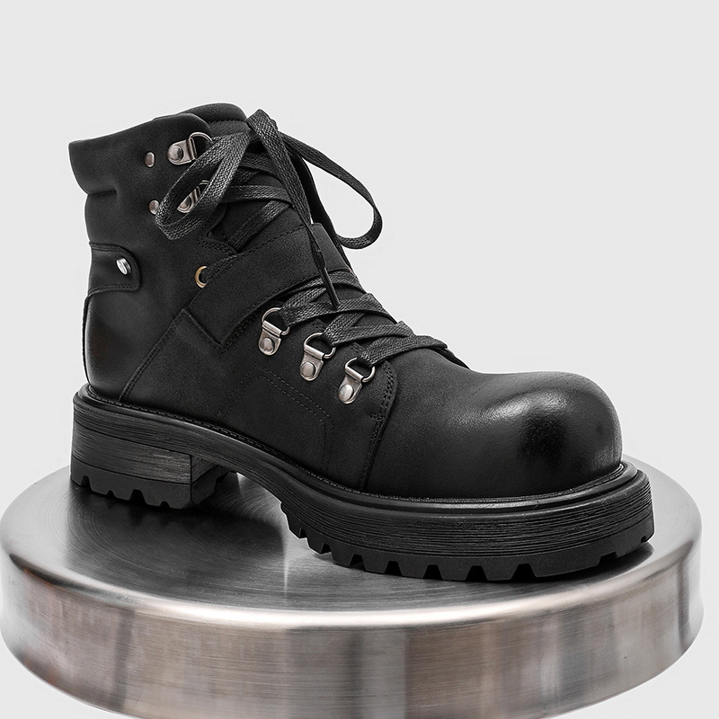 Marca masculina botas de couro - Luxury Lifestyle Men avaliação e preço