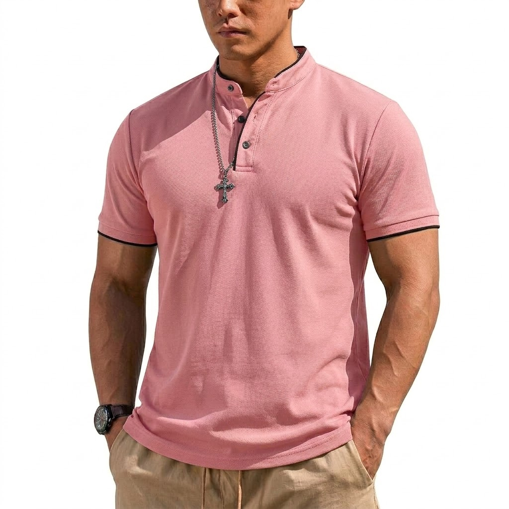 Camisa Henley de Manga Curta p - Luxury Lifestyle Men avaliação e preço