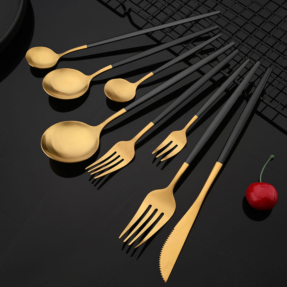 Conjunto De Louça De Aço Inoxi - Gold Plated Cutlery avaliação e preço