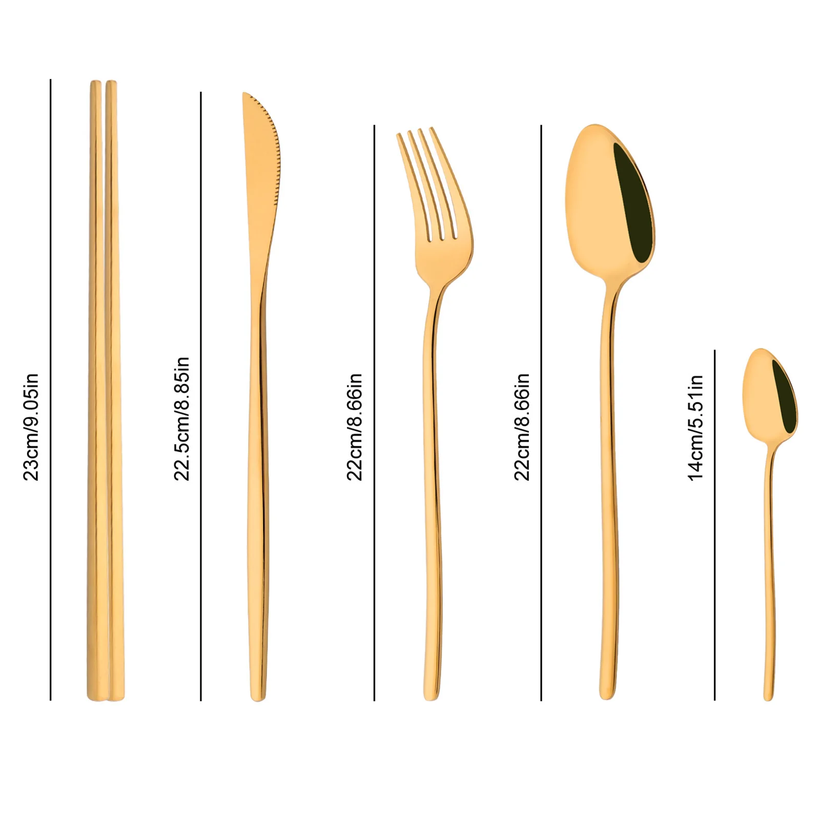Conjunto de talheres coreano,  - Gold Plated Cutlery avaliação e preço