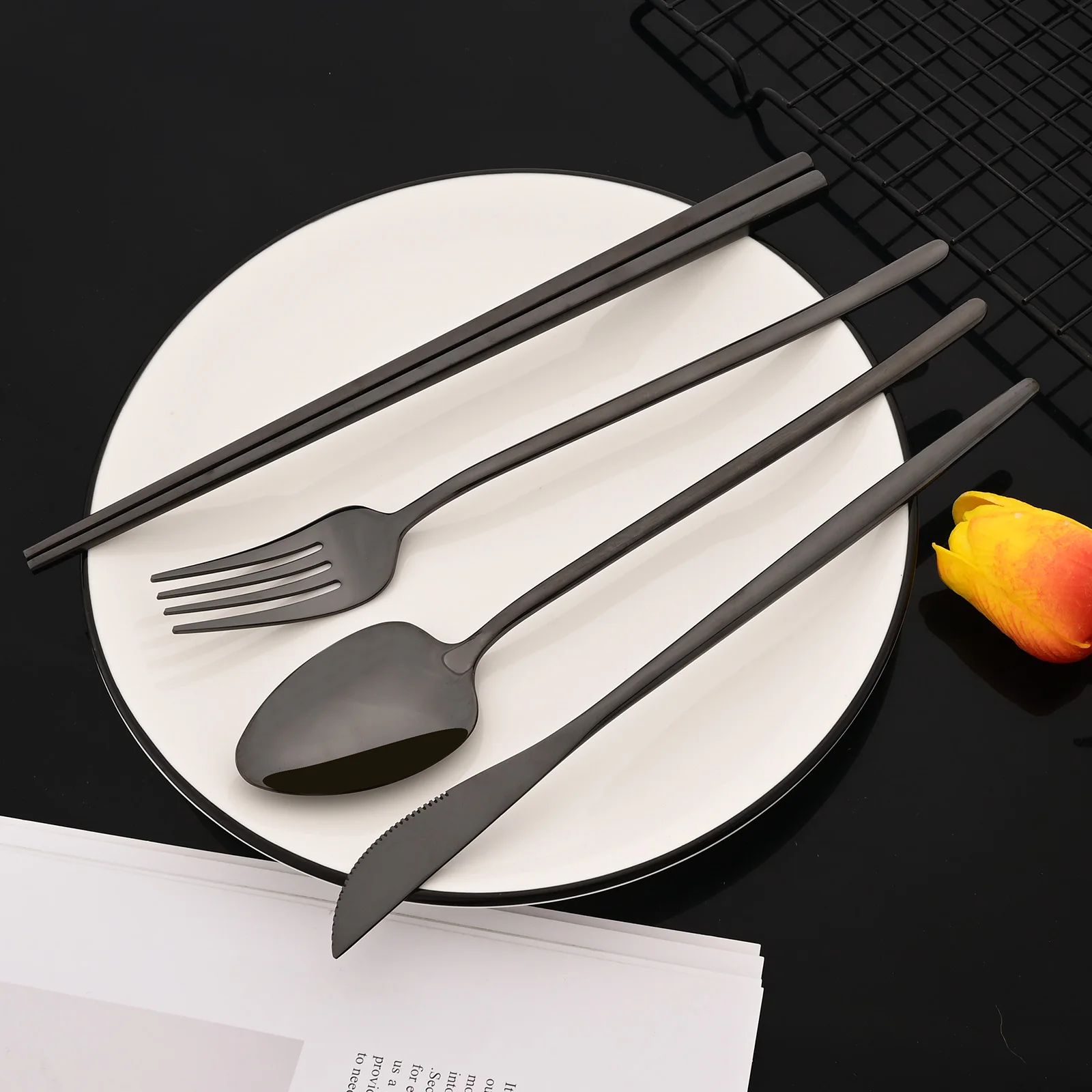 Conjunto de talheres coreano,  - Gold Plated Cutlery avaliação e preço