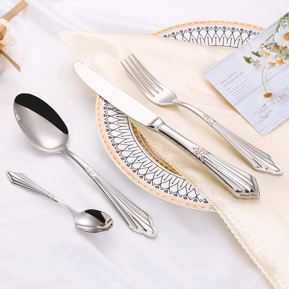 4/8/12/16/20 peças banhado a o - Gold Plated Cutlery avaliação e preço