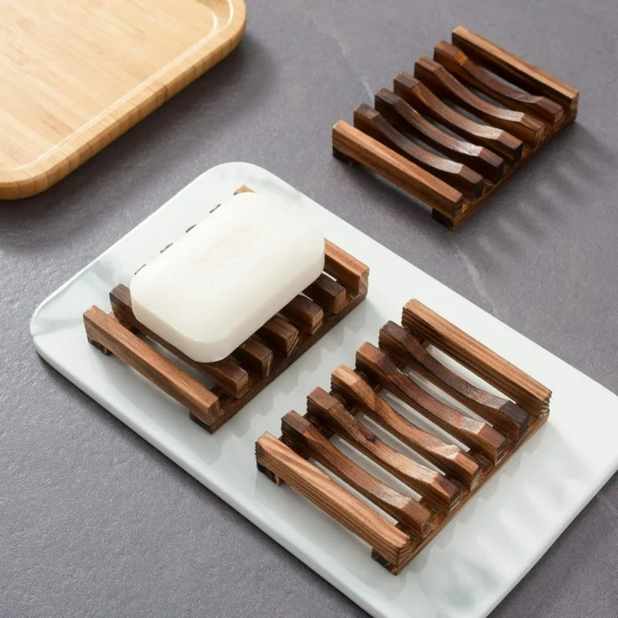 Saboneteira de madeira para ba - Bamboo Cutlery Set avaliação e preço